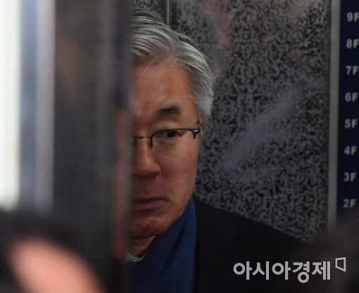 [포토]굳은 표정의 김종덕 전 장관 