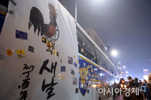 [포토]광장에서 만난 붉은 닭