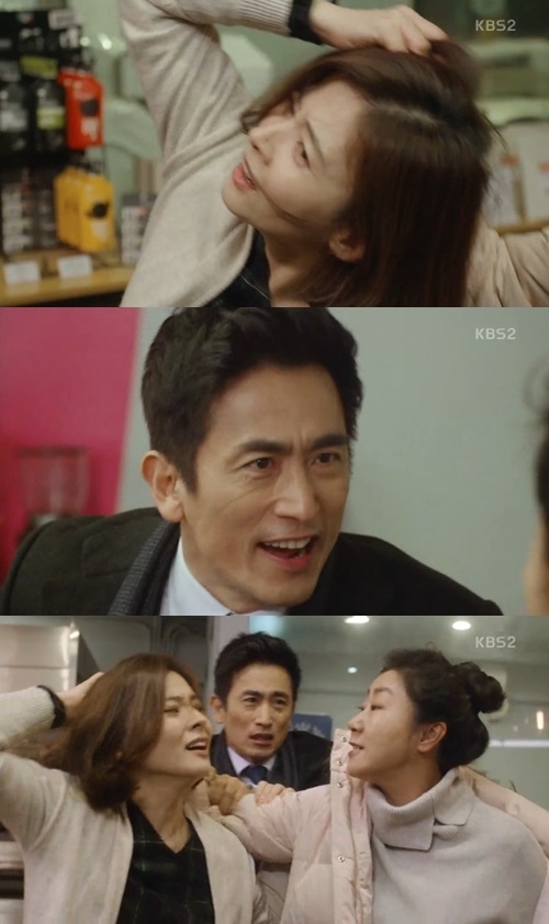 라미란이 차인표와 최지나가 만나는 장면을 목격했다/사진= KBS2 ‘월계수 양복점 신사들’ 방송 캡처 