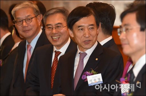 [포토]금융인 신년인사회 참석한 이주열 총재