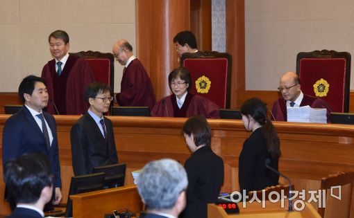 [포토]박 대통령 탄핵심판 2차 변론기일