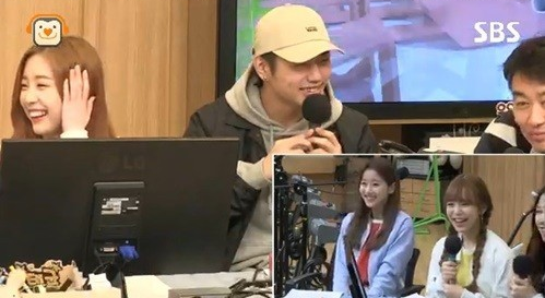 샘김, 에이프릴 / 사진= SBS 라디오 파워FM '두시탈출 컬투쇼' 방송화면 캡처