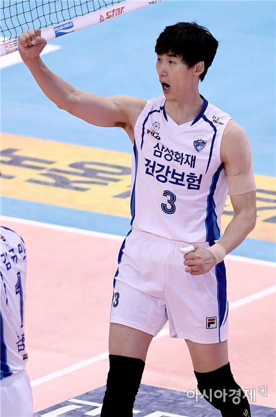 [포토]환호하는 삼성화재 박철우