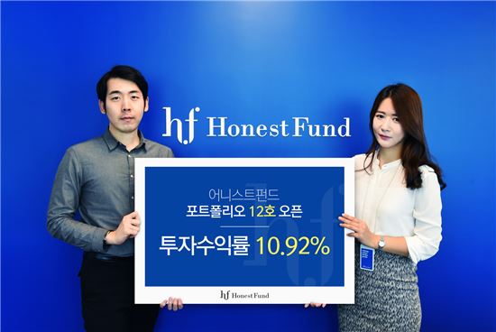 어니스트펀드, 포트폴리오 P2P 투자상품 12호 출시… 예상 수익률 연 11%