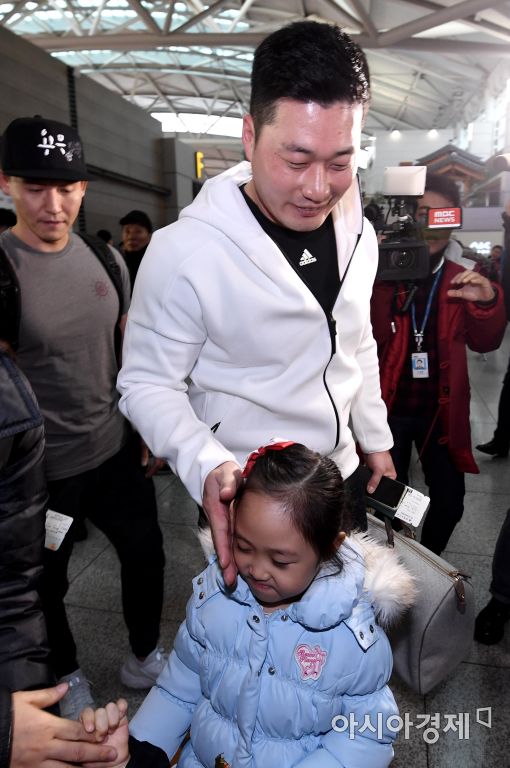 [포토]'돌부처' 오승환, '나는 조카딸 바보'