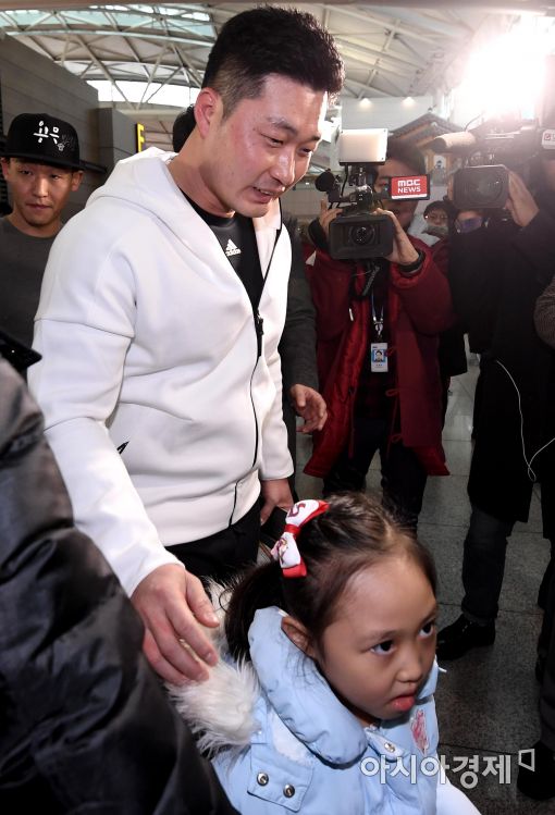 [포토]'돌부처' 오승환, '나는 조카딸 바보'