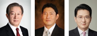 왼쪽부터 허진수 GS칼텍스 회장,조현준 효성 회장, 조원태 대한항공 사장