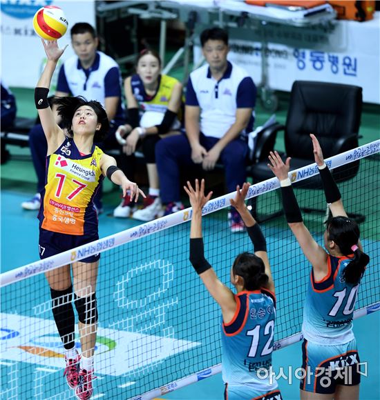 [포토]이재영, '블로킹도 소용없어'