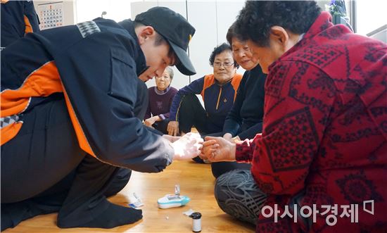 광주 광산구 비아동 지사협·119안전센터 경로당 봉사