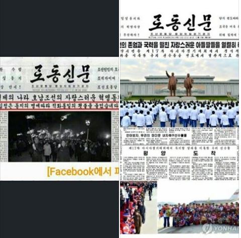 하태경 바른정당 의원은 가짜 노동신문과 진짜 노동신문 차이를 설명하는 사진을 페이스북에 올렸다/사진= 하태경 '페이스북' 캡처 