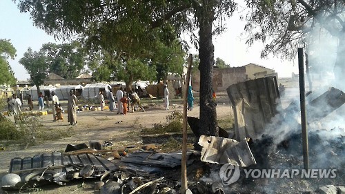 나이지리아 공군의 실수로 오폭 당한 난민촌 모습 / 사진=연합뉴스 제공