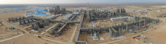 현대엔지니어링 키얀리 현장에 투르크메니스탄 대통령 방문