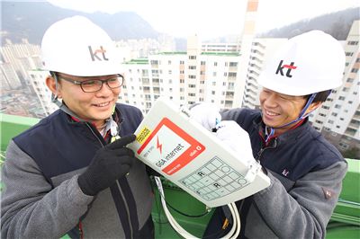 KT '기가 인터넷' 이용가구 250만 돌파