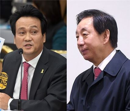 안민석 더불어민주당 의원(좌)과 김성태 바른정당 의원/사진=아시아경제 DB