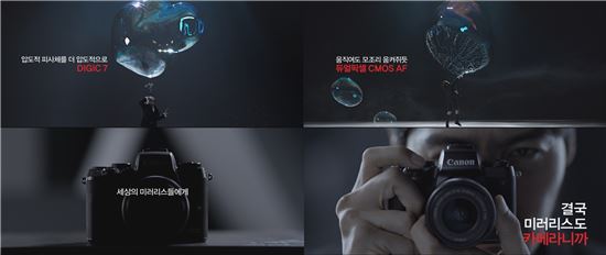 캐논, 신형 카메라 EOS M5 캠페인 공개