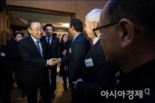 [포토]주한외교단 만나는 반기문 전 총장