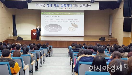 김제시, 2017년 성과지표 실행과제 실무교육