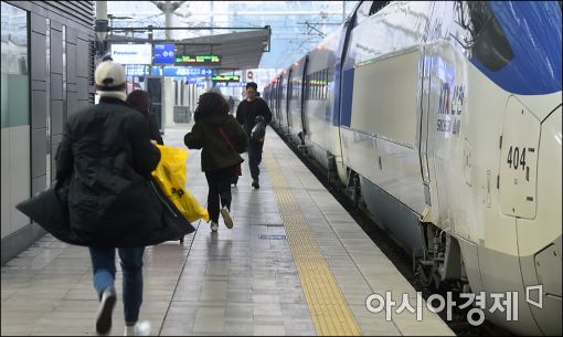 [포토]'고향으로 힘차게 달려요!'