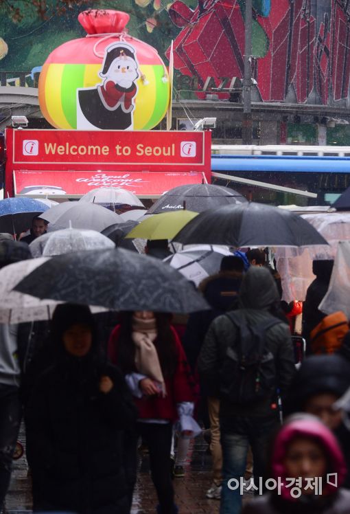 [포토]눈 오는 명동
