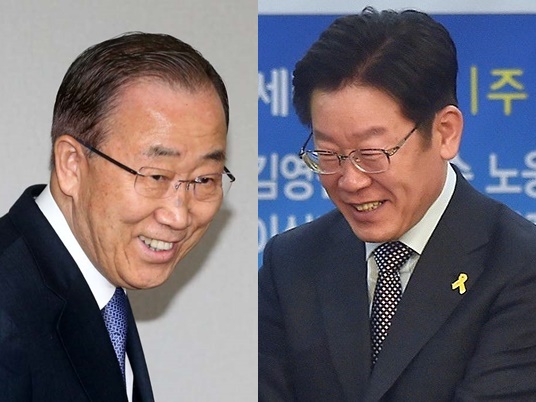 반기문 전 유엔사무총장(좌)과 이재명 성남시장(우)/사진=아시아경제 DB