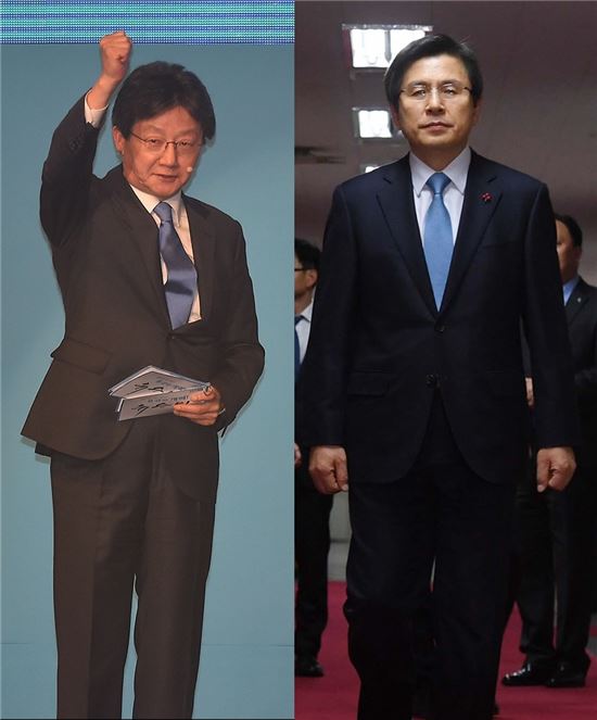 유승민 바른정당 의원(좌)과 황교안 대통령 권한대행(우)/사진=아시아경제 DB