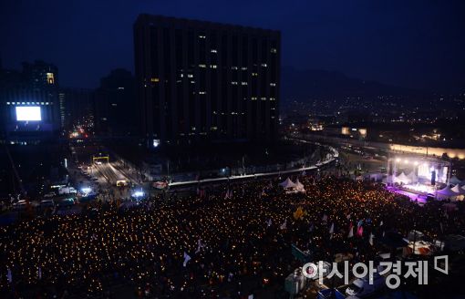 [포토]14차 촛불집회, '35만명 운집'