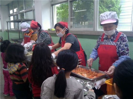 학교 급식도우미 