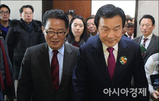 [포토]박지원 대표 만난 손학규 의장