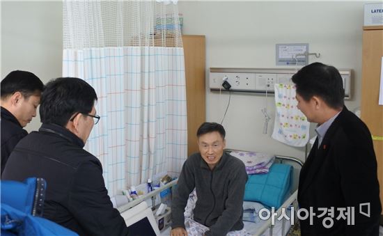 광주남부소방서, ‘잊지않겠습니다’ 상병 소방관 위로방문