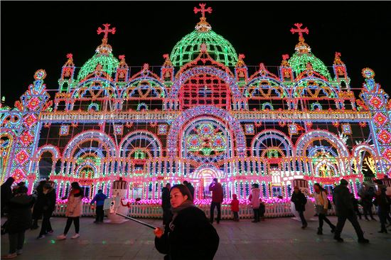 [포토]"반짝반짝 빛나는" 대만 등불 축제