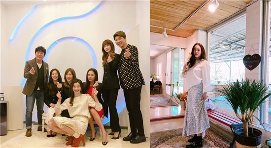 KBS '하숙집 딸들' 출연자들과 배우 박시연/사진=박시연 인스타그램 캡처