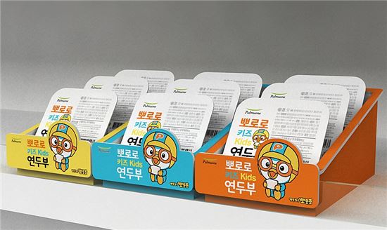 풀무원, '뽀로로 키즈 연두부' 출시