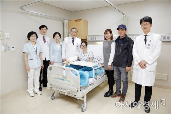 전남대병원, 다문화가정 캄보디아여성에 피부이식 수술