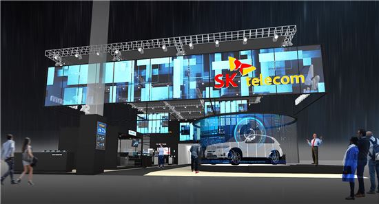 SK텔레콤의 MWC2017 부스 조감도(사진=SKT)