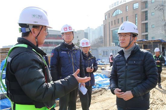 용인시 공사현장 긴급 안전점검 나서