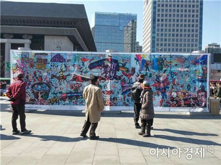 매주 그림으로 밝힌 '탄핵 촛불'