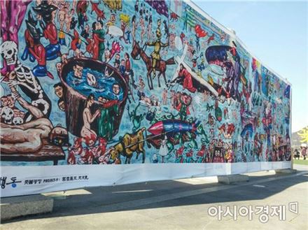 매주 그림으로 밝힌 '탄핵 촛불'