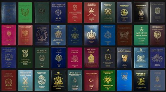 전 세계 여권들의 모습. 사진=passport index
