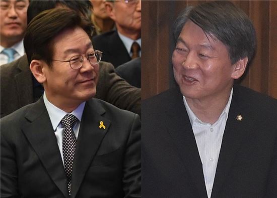 이재명 성남시장(좌)과 안철수 국민의당 의원/사진=아시아경제 DB
