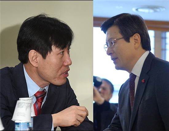 하태경 바른정당 의원(좌)과 황교안 대통령 권한대행/사진=아시아경제 DB