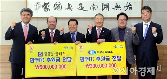 [포토]광주FC 기업후원금 전달식