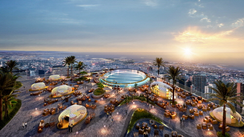 한라산, 제주바다 파노라마 뷰 '제주드림타워 복합리조트' 