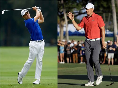 올 시즌 PGA투어의 주력은 20대다. 24세의 동갑내기 저스틴 토머스(왼쪽)와 조던 스피스는 벌써 4승을 합작했다. 