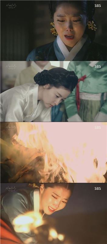  ‘사임당 빛의 일기’ 오윤아, 이영애 그림 불태우며 ‘2인자’ 열등감 폭발