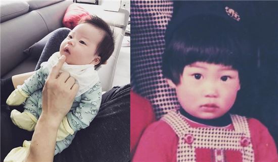 김원준, ‘붕어빵’ 딸 사진 공개…아빠 ‘거푸집’ 수준