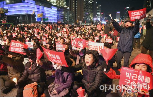 [朴대통령 파면]시민사회 "정의와 상식이 승리" 환호