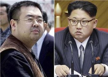 김정은 북한 노동당위원장(오른쪽)과 사망한 그의 이복형 김정남. (사진=AP연합)