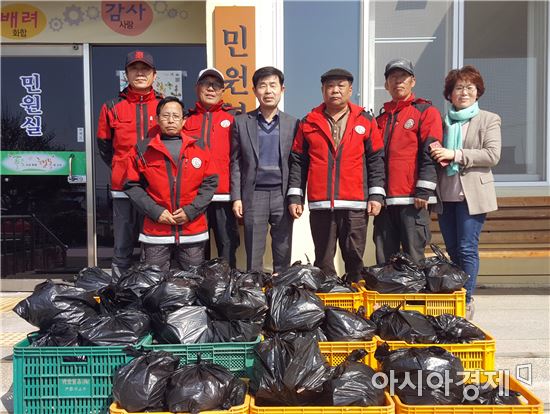 수년째 나눔실천한 함평군 산불감시원들