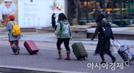 [포토]한국 떠나는 중국인 관광객들