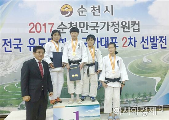 2017 순천만 국가정원컵 전국 유도대회, 전남선수단 금메달 3개 획득